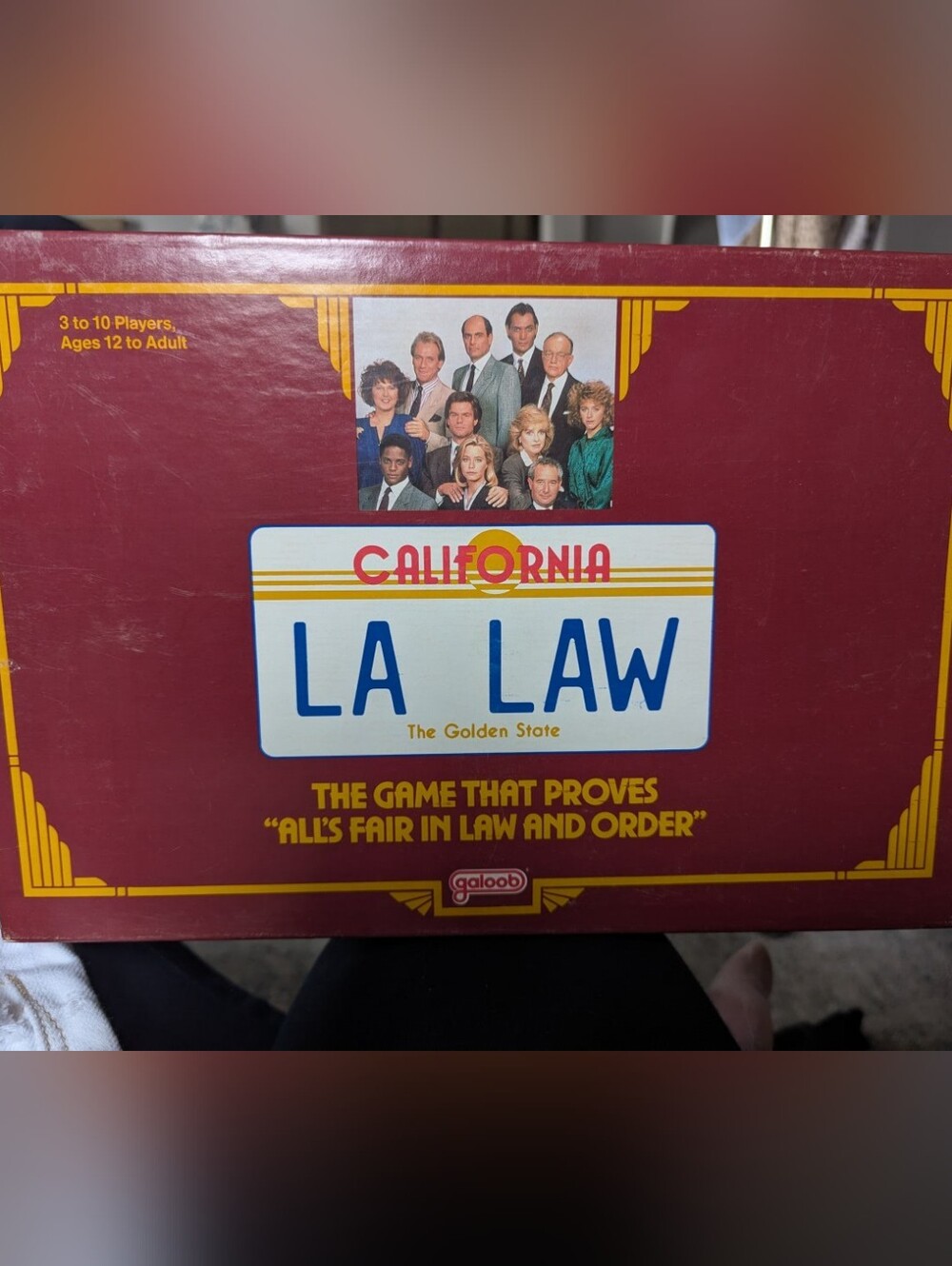 Vintage 1988 L.A. Law Board Game Galoob Retro 80s TV Show Complete